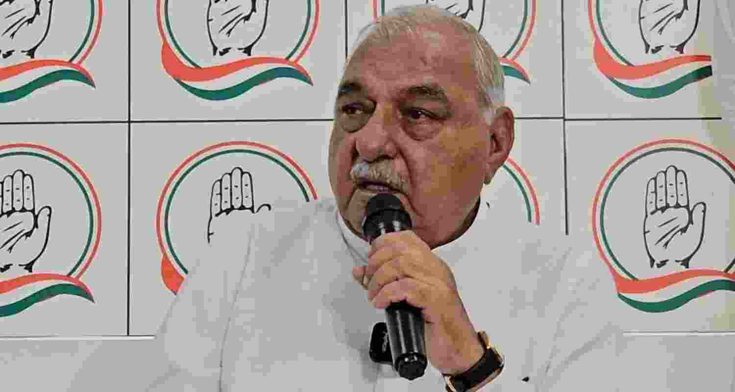 Former chief minister Bhupinder Singh Hooda. Former chief minister Bhupinder Singh Hooda.