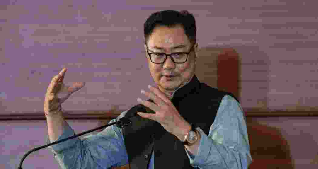 Union Minister Kiren Rijiju. Union Minister Kiren Rijiju.