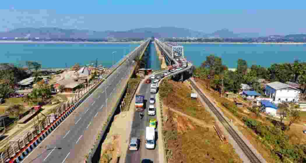 The Saraighat Bridge in Guwahati. The Saraighat Bridge in Guwahati.