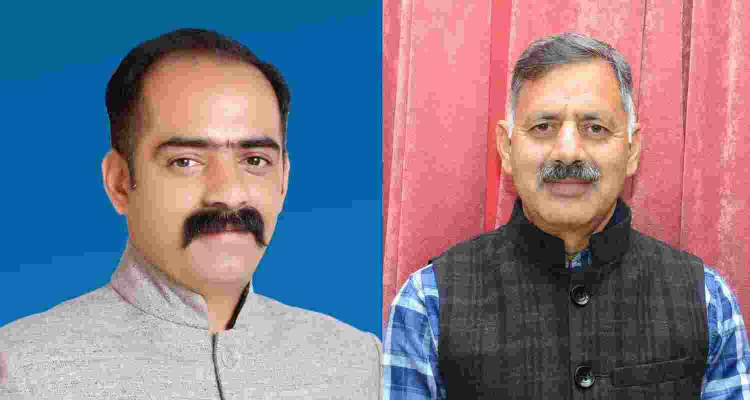 Rural Development and Panchayati Raj Minister Anirudh Singh and Technical Education Minister Rajesh Dharmani. Rural Development and Panchayati Raj Minister Anirudh Singh and Technical Education Minister Rajesh Dharmani.