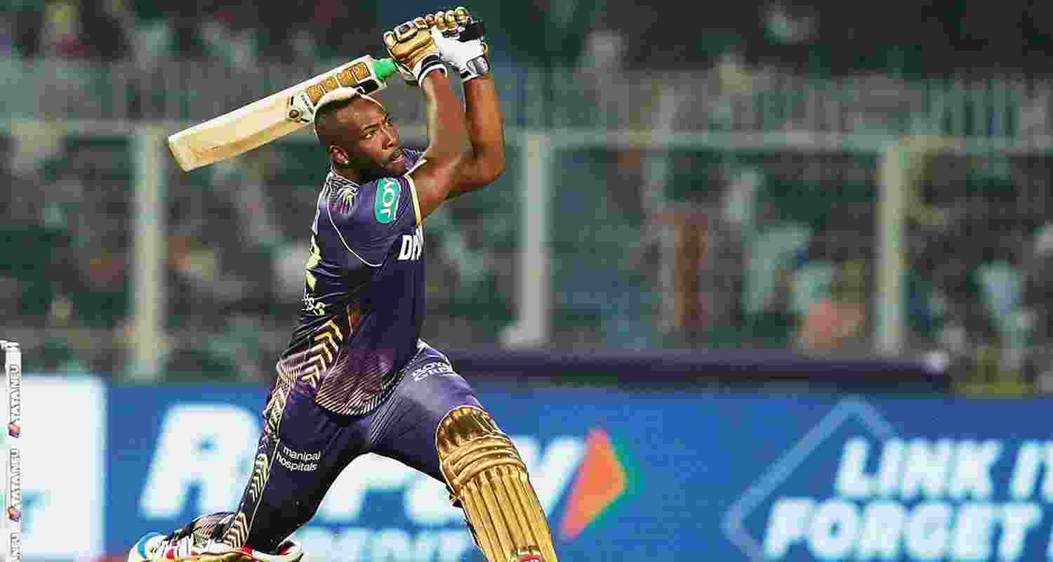 Russell muscled his way to a 25-ball 64 studded with seven sixes and three fours to power KKR to 208 for 7. The hosts then returned to limit Sunrisers Hyderabad to 204 for 7 and record a four-run win in a thrilling IPL clash Russell muscled his way to a 25-ball 64 studded with seven sixes and three fours to power KKR to 208 for 7. The hosts then returned to limit Sunrisers Hyderabad to 204 for 7 and record a four-run win in a thrilling IPL clash