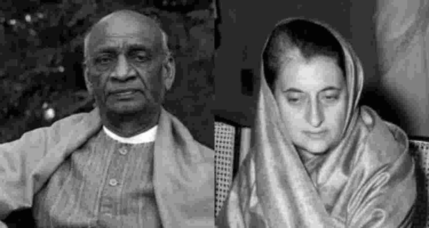 Sardar Vallabhbhai Patel and Ms Indira Gandhi. Sardar Vallabhbhai Patel and Ms Indira Gandhi.