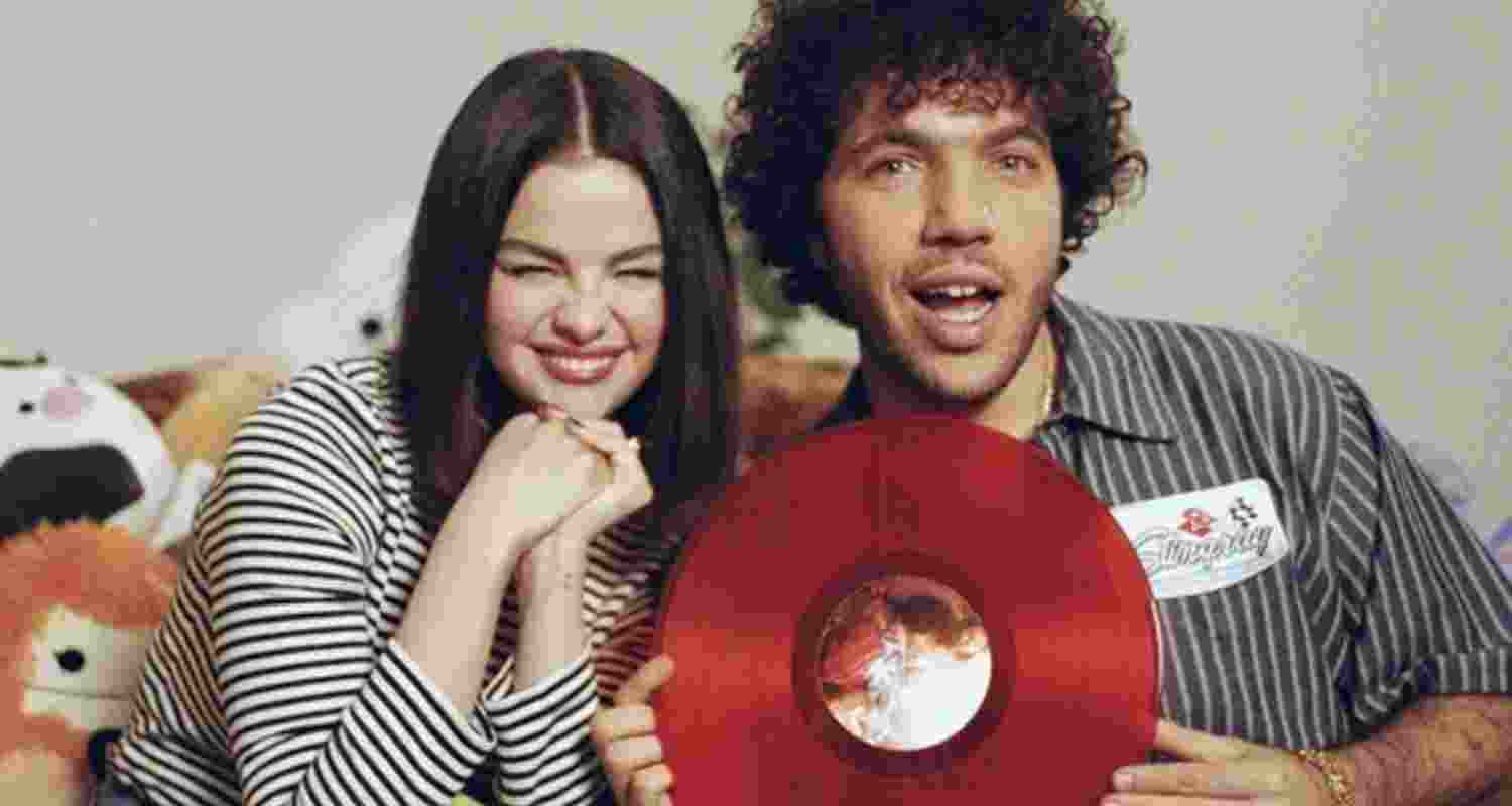 Singer-actor Selena Gomez and her fiancé record producer Benny Blanco. Image: X Singer-actor Selena Gomez and her fiancé record producer Benny Blanco. Image: X