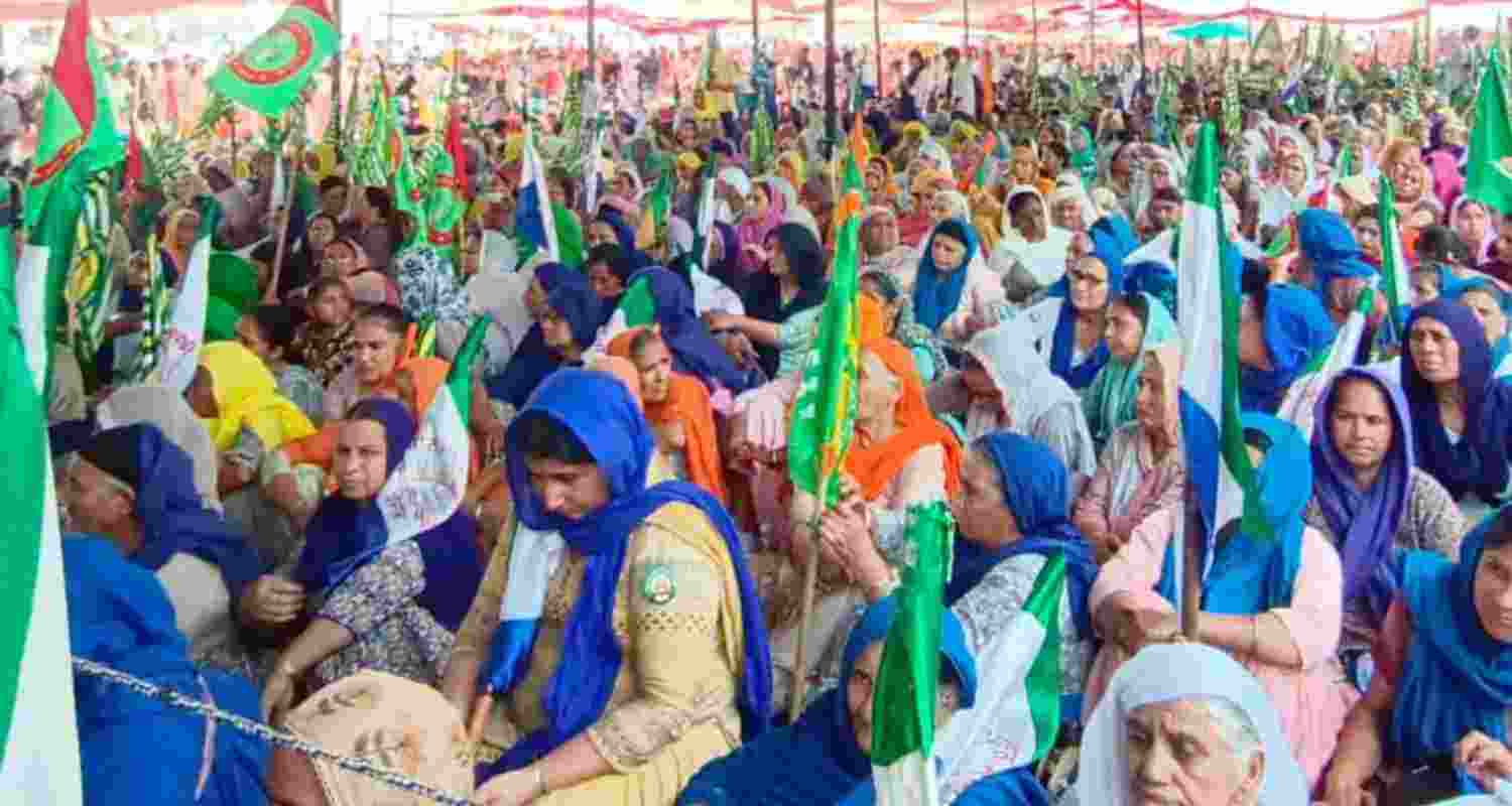 Farmers continue to sit at Shambhu border. Farmers continue to sit at Shambhu border.