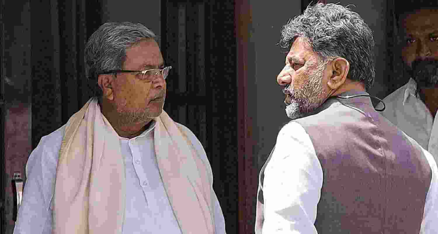 Karnataka Chief Minister Siddaramaiah and Deputy Chief Minister DK Shivakumar - file image. Karnataka Chief Minister Siddaramaiah and Deputy Chief Minister DK Shivakumar - file image.