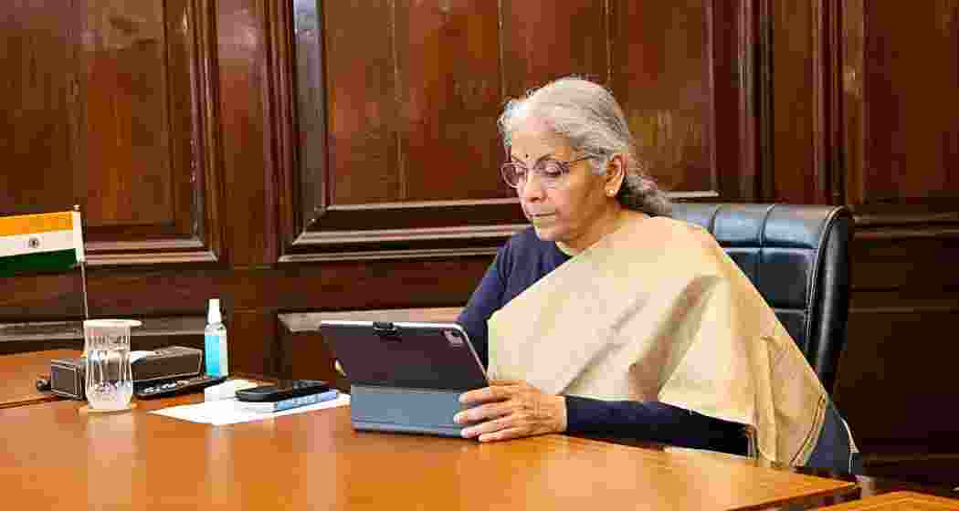 Nirmala Sitharaman gives final touches to the budget document at North Block, New Delhi, on January 31, 2025. Nirmala Sitharaman gives final touches to the budget document at North Block, New Delhi, on January 31, 2025.