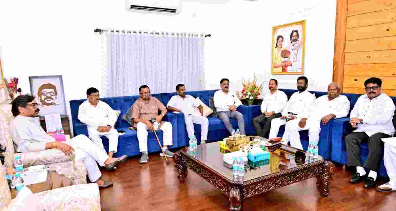Rajya Sabha polls trigger tussle within J'khand ruling alliance Rajya Sabha polls trigger tussle within J'khand ruling alliance