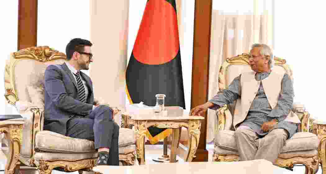 Alex Soros, chairperson of the Open Society Foundations, meets Bangladesh’s Chief Interim Adviser Muhammad Yunus in Dhaka on Wednesday. Alex Soros, chairperson of the Open Society Foundations, meets Bangladesh’s Chief Interim Adviser Muhammad Yunus in Dhaka on Wednesday.
