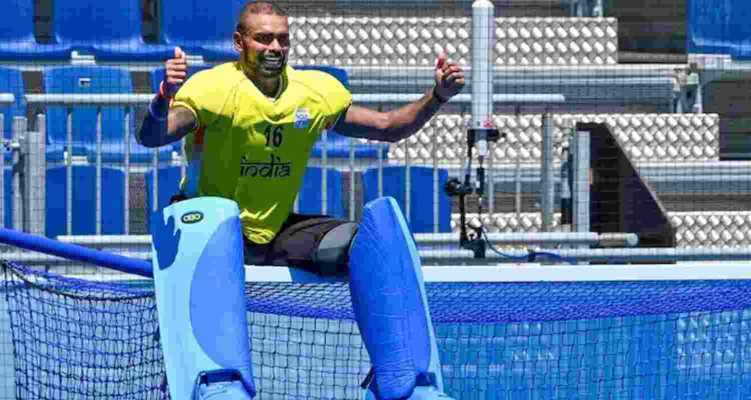 PR Sreejesh. PR Sreejesh.