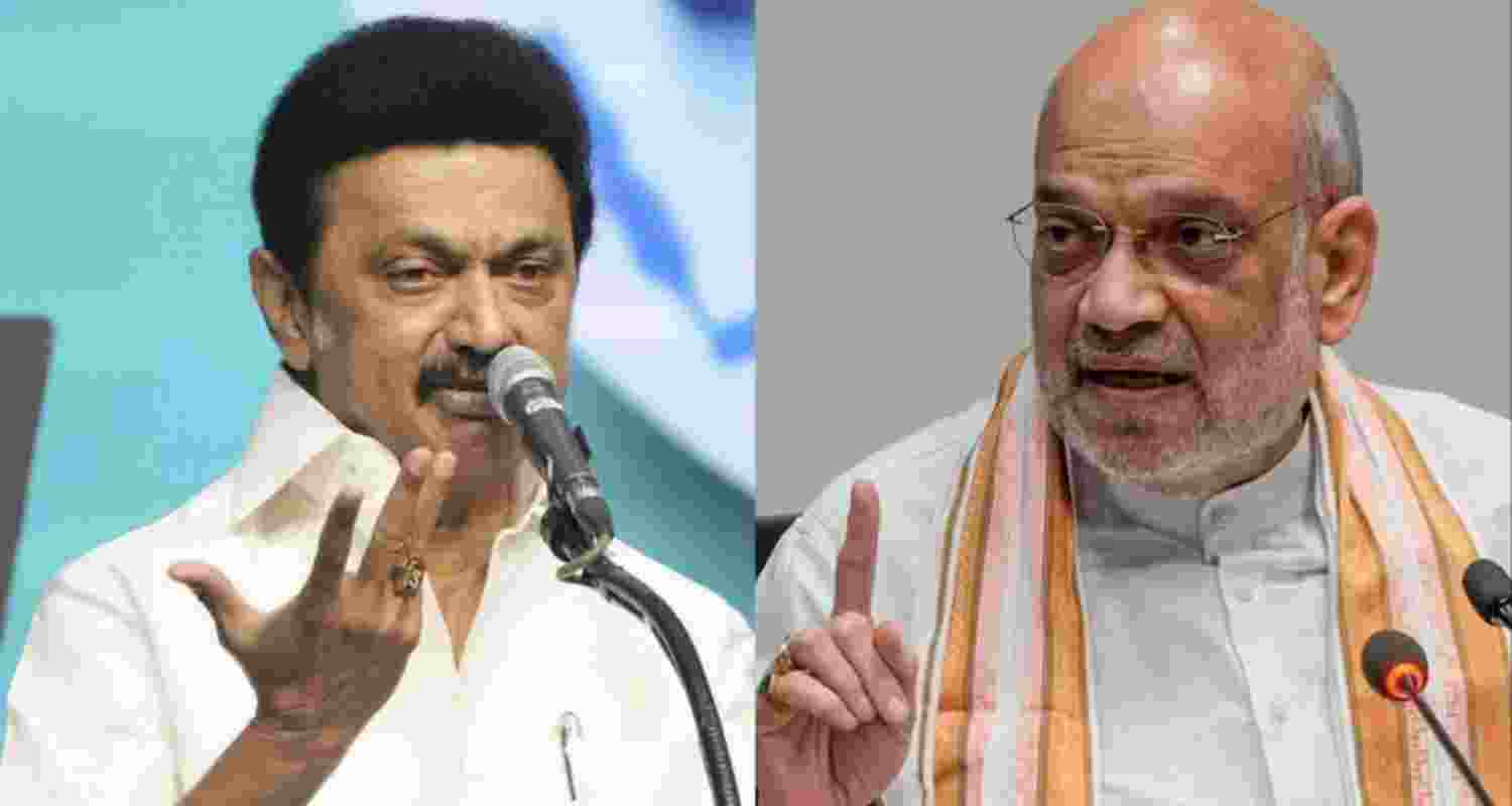 Shah slams Stalin over funds, delimitation claims Shah slams Stalin over funds, delimitation claims