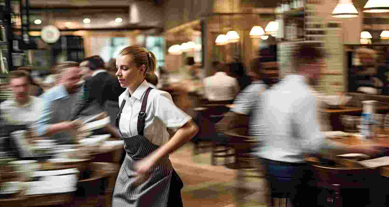 Serving smiles, suffering stress Serving smiles, suffering stress