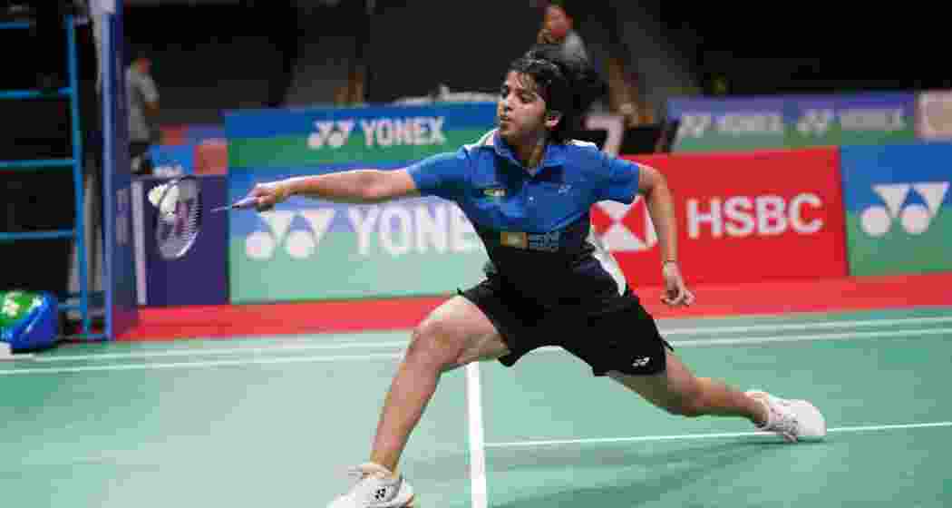 Tanvi Sharma in action during the BWF World Junior Championship in Guwahati. Tanvi Sharma in action during the BWF World Junior Championship in Guwahati.