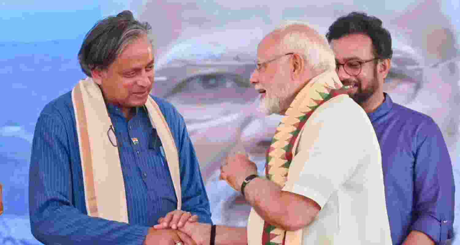 Congress MP Shashi Tharoor met PM Narendra Modi after returning from the 5-nation tour on Operation Sindoor, including the US. Congress MP Shashi Tharoor met PM Narendra Modi after returning from the 5-nation tour on Operation Sindoor, including the US.