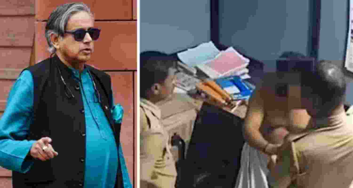 Tharoor condemns custodial assault on Kerala Youth Cong leader Tharoor condemns custodial assault on Kerala Youth Cong leader