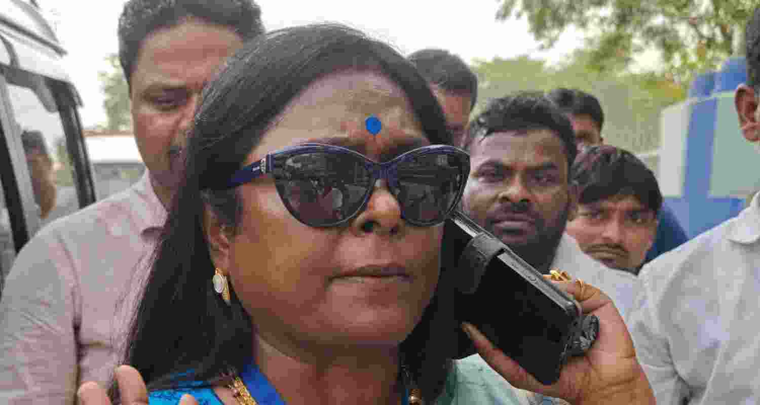 TMC candidate of the Keshpur constituency Shiuli Saha. TMC candidate of the Keshpur constituency Shiuli Saha.