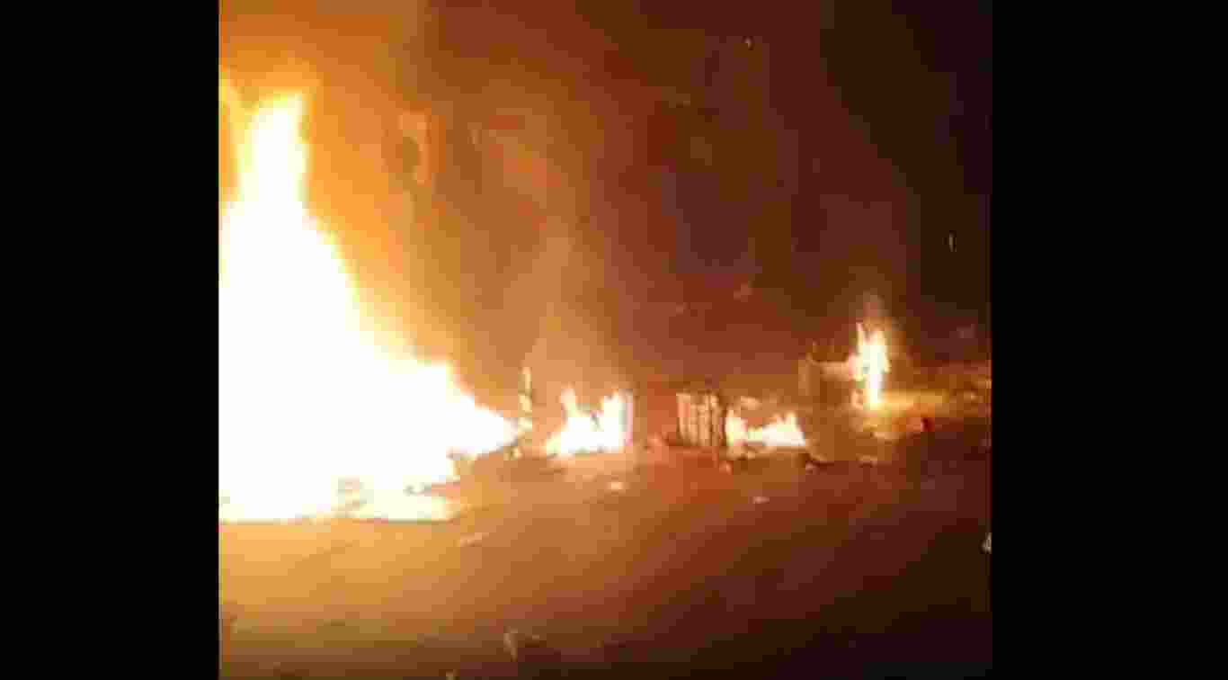 One person succumbed to bullet injuries and two others were injured in clashes over collection of puja donations at Kadamtala in North Tripura. At least eight people were arrested, police said. One person succumbed to bullet injuries and two others were injured in clashes over collection of puja donations at Kadamtala in North Tripura. At least eight people were arrested, police said.