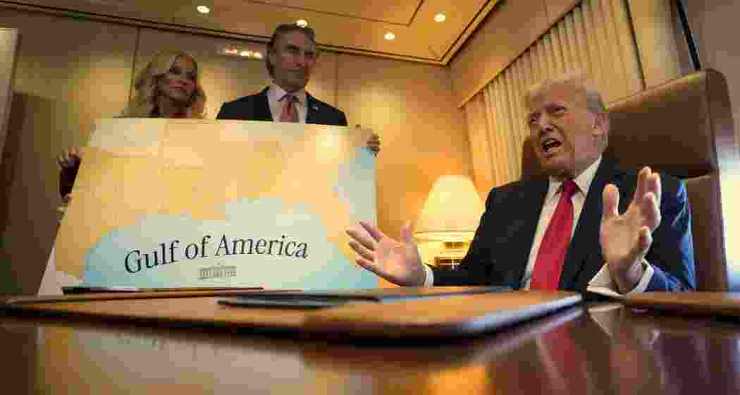 US President Donald Trump signed a proclamation aboard Air Force One, renaming the Gulf of Mexico as the "Gulf of America" during his journey to Super Bowl 59 in New Orleans on Sunday. US President Donald Trump signed a proclamation aboard Air Force One, renaming the Gulf of Mexico as the "Gulf of America" during his journey to Super Bowl 59 in New Orleans on Sunday.