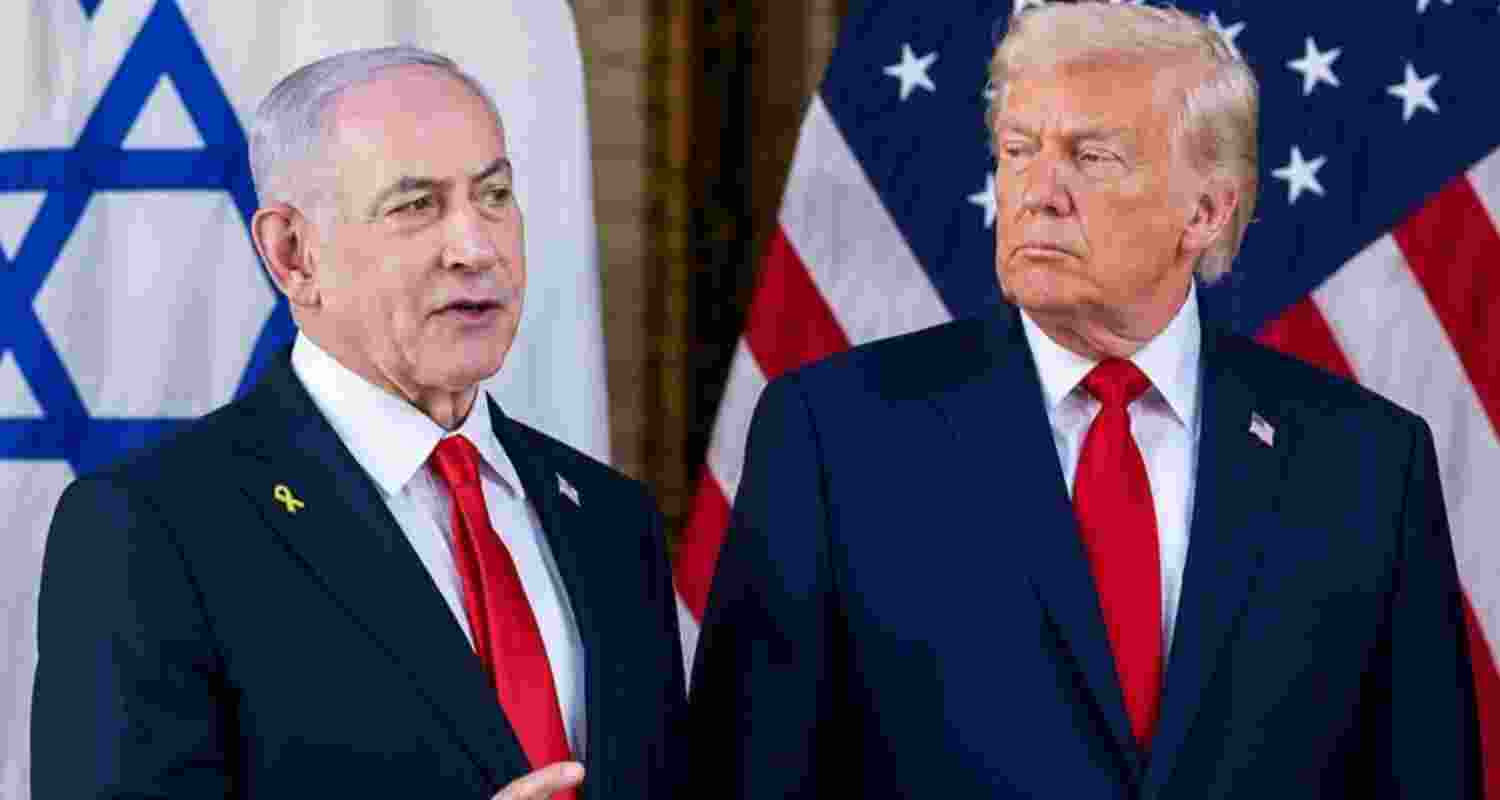 US President Donald Trump with Israeli Prime Minister Benjamin Netanyahu. US President Donald Trump with Israeli Prime Minister Benjamin Netanyahu.