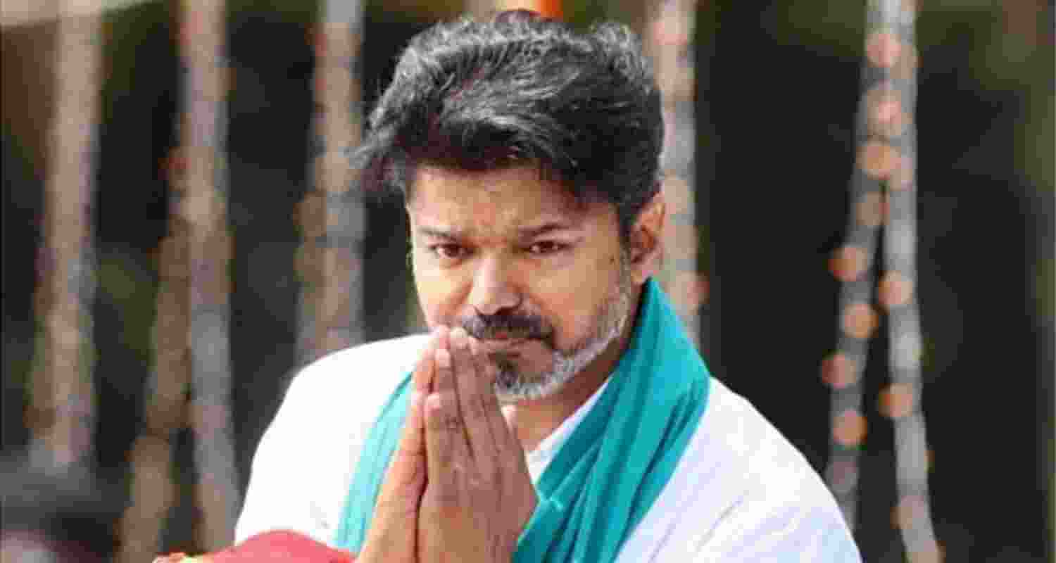 Actor-politician Vijay - file image. Actor-politician Vijay - file image.