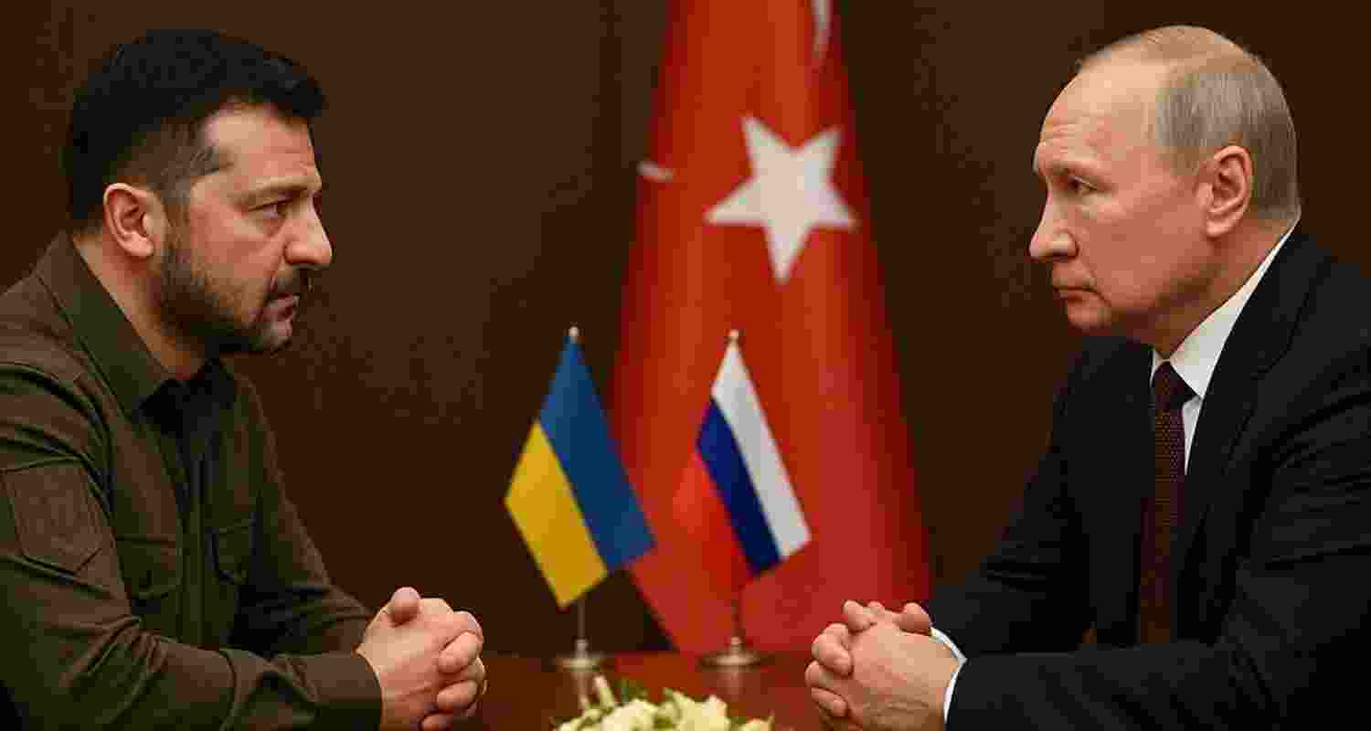 Russian President Vladimir Putin and Ukrainian President Volodymyr Zelenskyy. Image: X Russian President Vladimir Putin and Ukrainian President Volodymyr Zelenskyy. Image: X