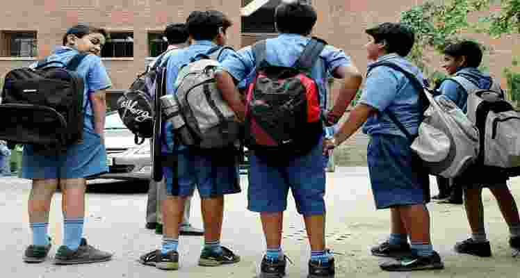 Group of students during school hours. Group of students during school hours.