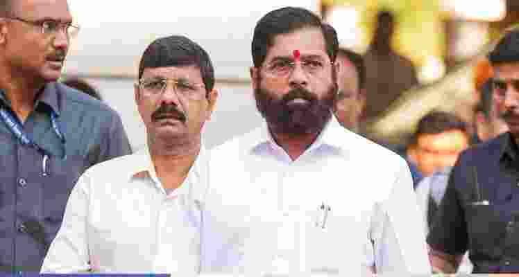 Maharashtra Chief Minister Eknath Shinde arrives to attend the one-day special session of the state Assembly on Maratha reservation, in Mumbai, Tuesday, Feb. 20, 2024. Maharashtra Chief Minister Eknath Shinde arrives to attend the one-day special session of the state Assembly on Maratha reservation, in Mumbai, Tuesday, Feb. 20, 2024.