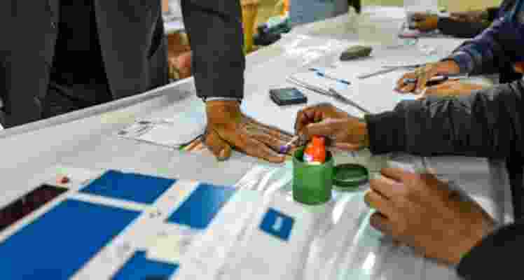 Image of a voter. Image of a voter.