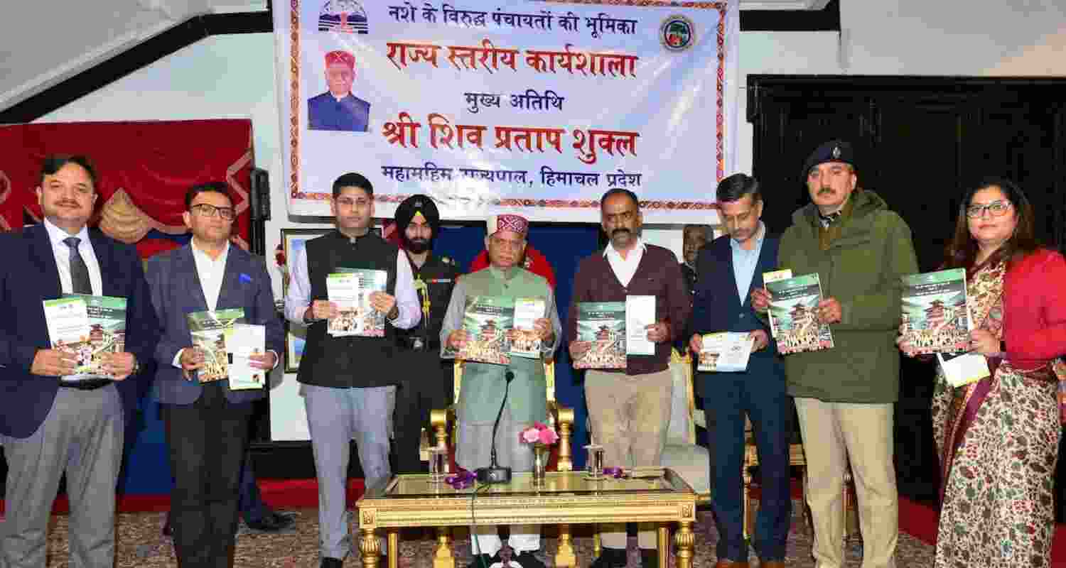 Himachal Governor Shiv Pratap Shukla at a workshop organised by the Panchayati Raj Department at Raj Bhawan. Himachal Governor Shiv Pratap Shukla at a workshop organised by the Panchayati Raj Department at Raj Bhawan.