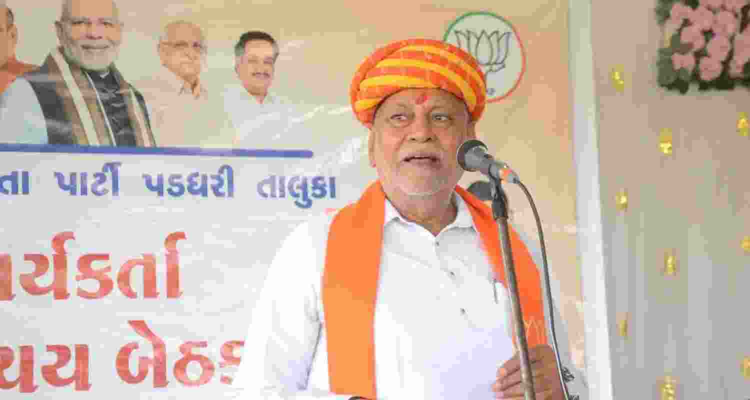 Union Minister Parshottam Rupala criticises Congress leader Rahul Gandhi over his 'Shakti' remarks. Image X. Union Minister Parshottam Rupala criticises Congress leader Rahul Gandhi over his 'Shakti' remarks. Image X.