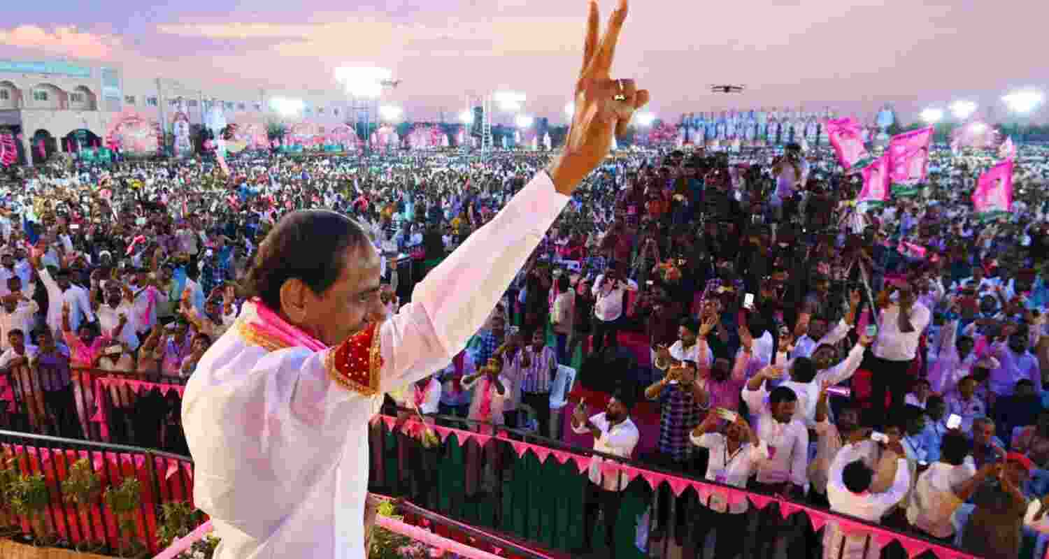 KCR gets a Notice for his comments on Congress by the ECI. Image X. KCR gets a Notice for his comments on Congress by the ECI. Image X.