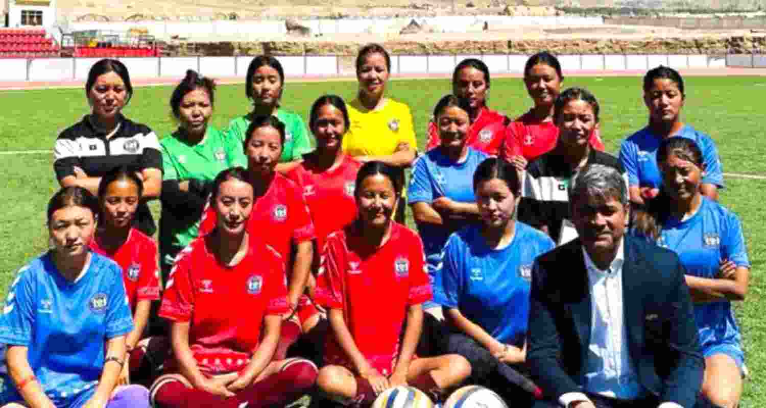 India now boasts a staggering 27,936 registered female footballers. Image X. India now boasts a staggering 27,936 registered female footballers. Image X.