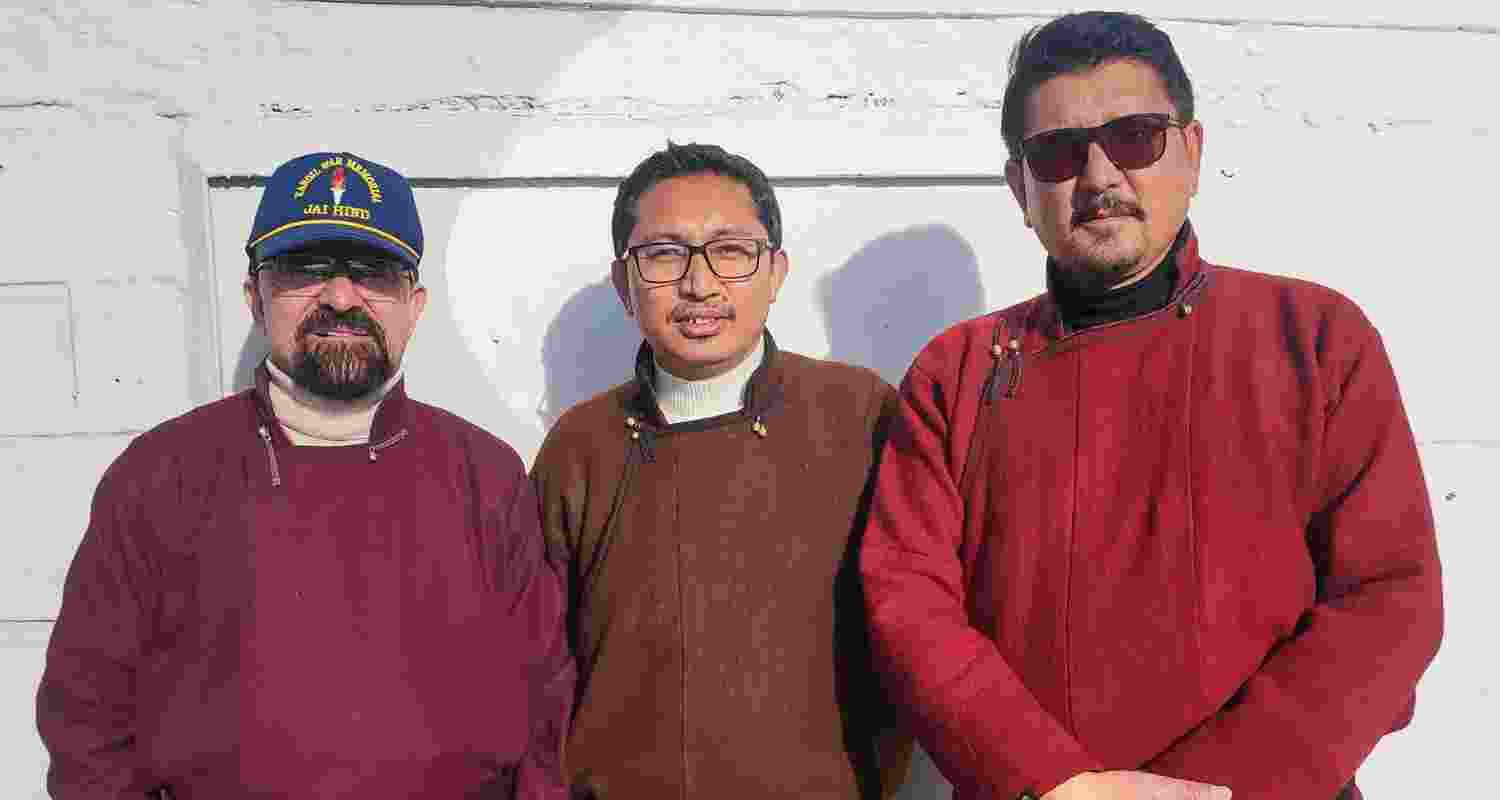 Namgyal rallies with BJP's Tashi Gyalson in support of BJP to win Ladakh. Image X. Namgyal rallies with BJP's Tashi Gyalson in support of BJP to win Ladakh. Image X.