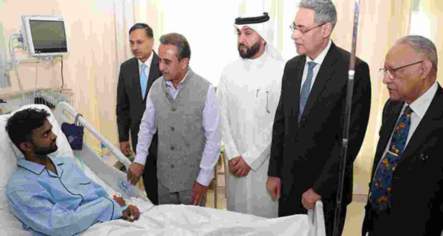 Indian Embassy Coordinates Aid for Fire Victims in Kuwait. Indian Embassy Coordinates Aid for Fire Victims in Kuwait.