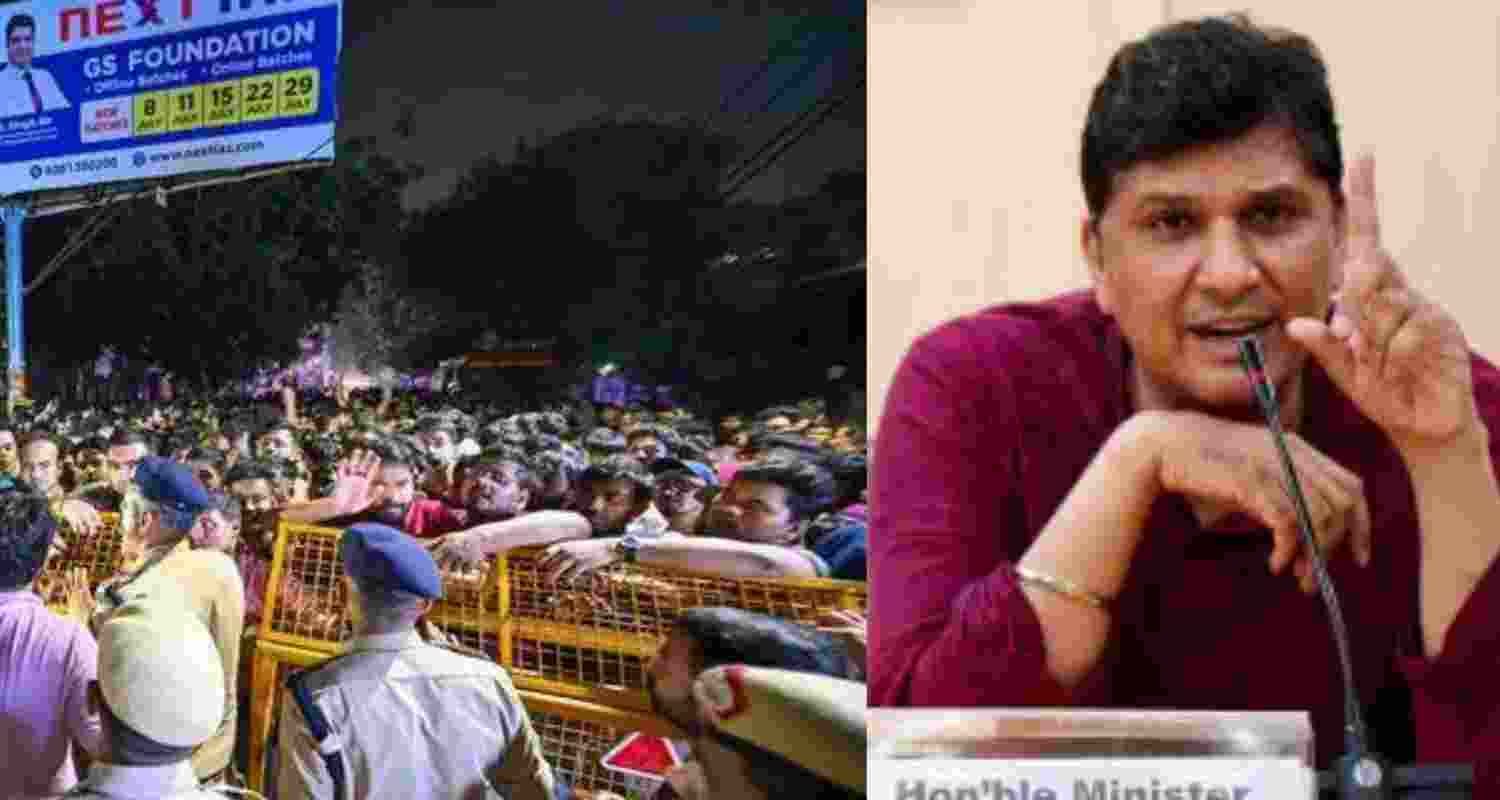 AAP Minister Saurabh Bharadwaj Alleges Conspiracy In De-silting Work. AAP Minister Saurabh Bharadwaj Alleges Conspiracy In De-silting Work.