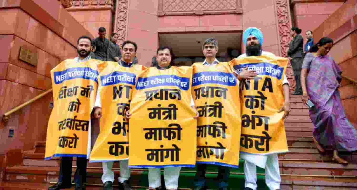 AAP MP Presses Supreme Court to Revisit NEET UG Ruling. AAP MP Presses Supreme Court to Revisit NEET UG Ruling.