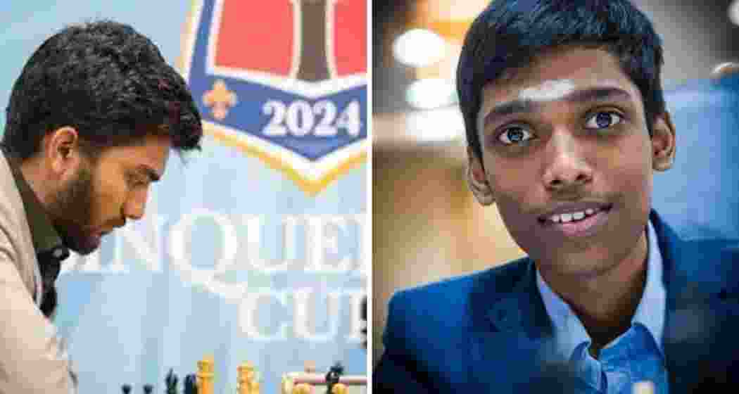 World championship challenger D Gukesh and Indian Grandmaster R Praggnanandhaa during the Sinquefield Cup in St. Louis. World championship challenger D Gukesh and Indian Grandmaster R Praggnanandhaa during the Sinquefield Cup in St. Louis.