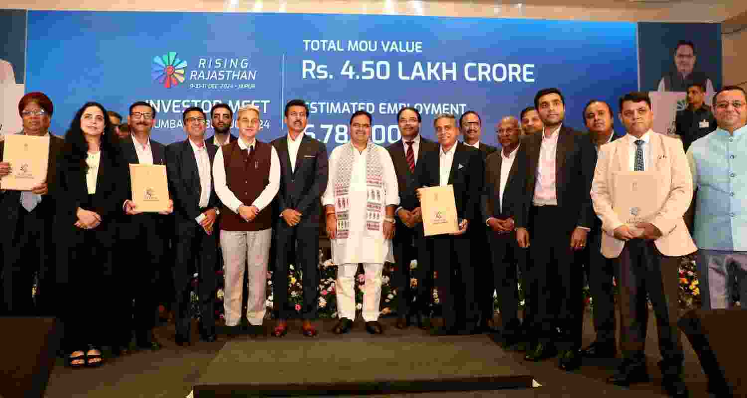 CM Bhajan Lal Sharma Pushes for Growth at Investment Summit. CM Bhajan Lal Sharma Pushes for Growth at Investment Summit.