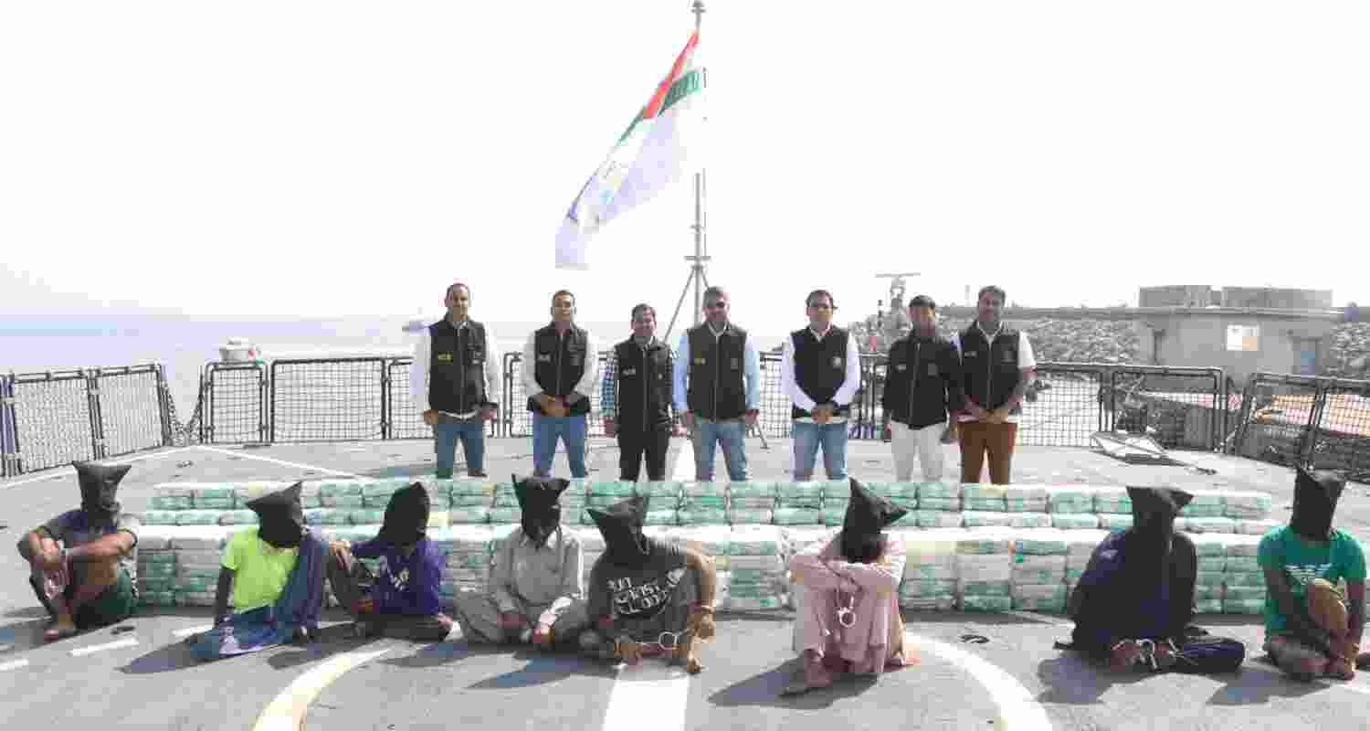 Indian authorities seize 700 kg methamphetamine in Gujarat. Indian authorities seize 700 kg methamphetamine in Gujarat.