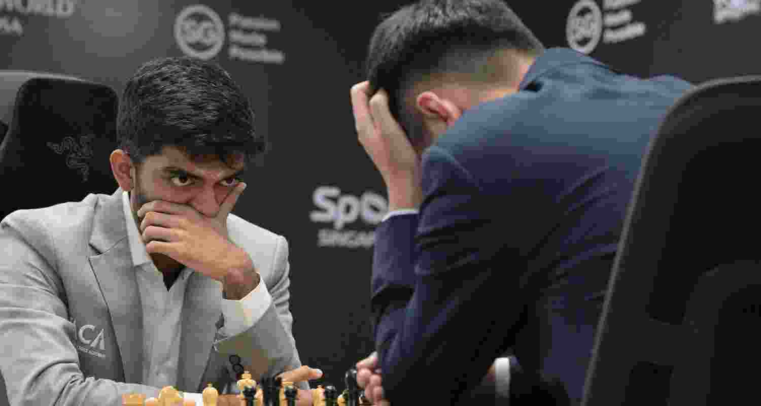 Gukesh draws with Liren as World Chess Championship series levels. Gukesh draws with Liren as World Chess Championship series levels.
