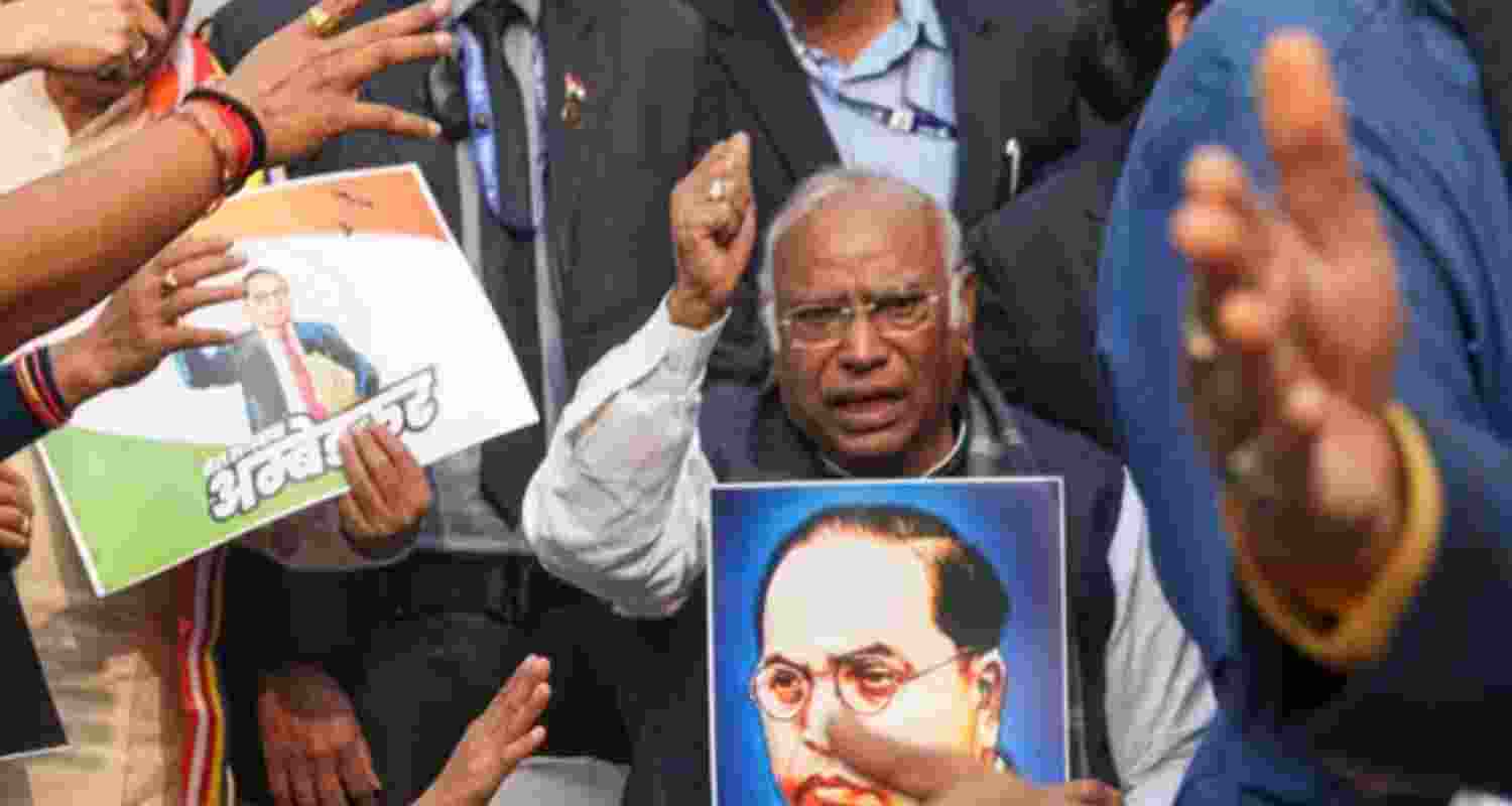 Kharge Accuses BJP MPs of Physical Assault in Parliament. Kharge Accuses BJP MPs of Physical Assault in Parliament.