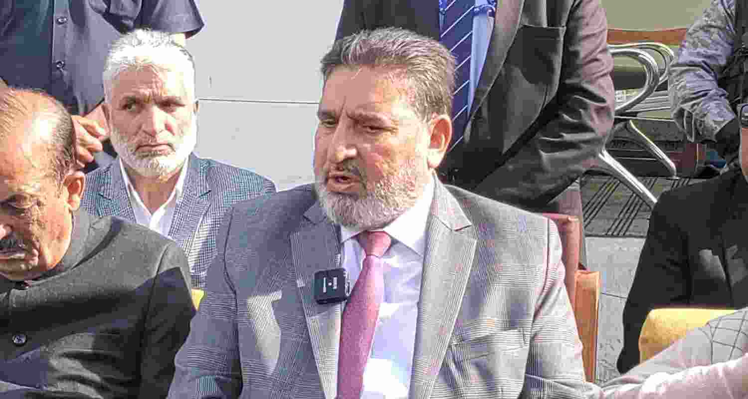 Altaf Bukhari opposes 28 pc GST hike on Kashmiri textiles. Altaf Bukhari opposes 28 pc GST hike on Kashmiri textiles.