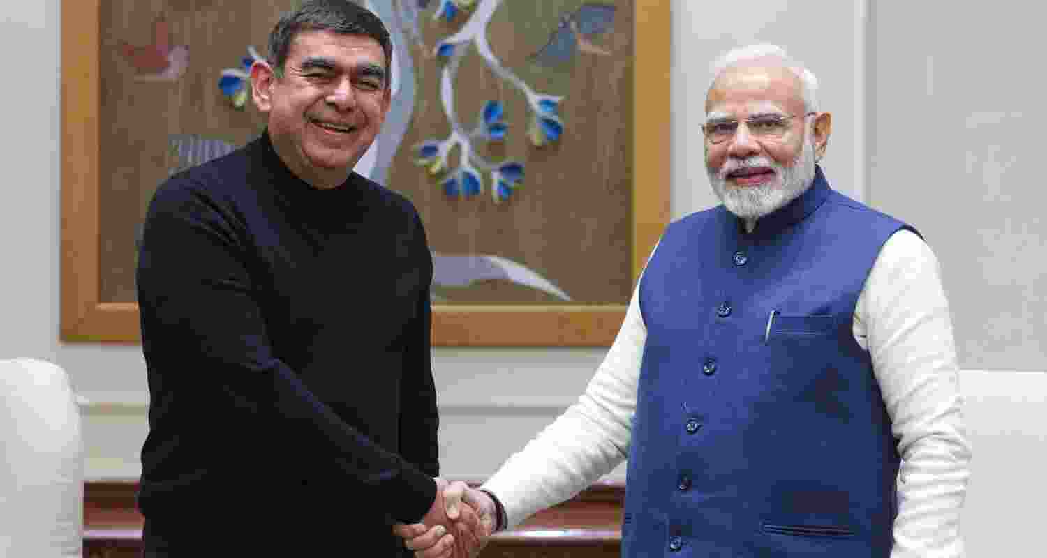 Vishal Sikka meets PM Modi to discuss AI and future impact. Vishal Sikka meets PM Modi to discuss AI and future impact.