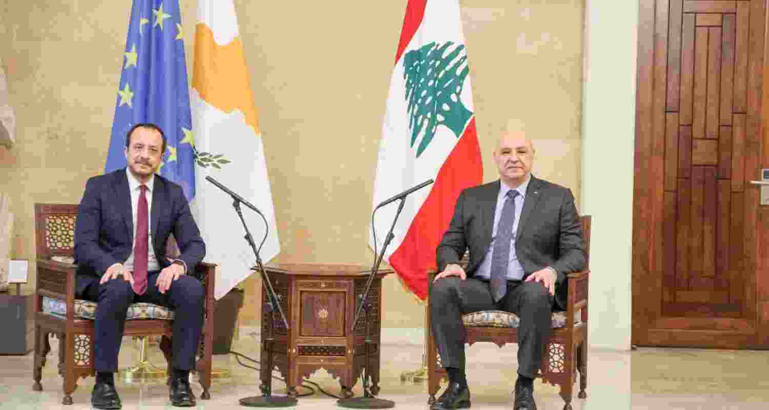 Lebanon and Cyprus Discuss Mutual Goals for Regional Peace. Lebanon and Cyprus Discuss Mutual Goals for Regional Peace.
