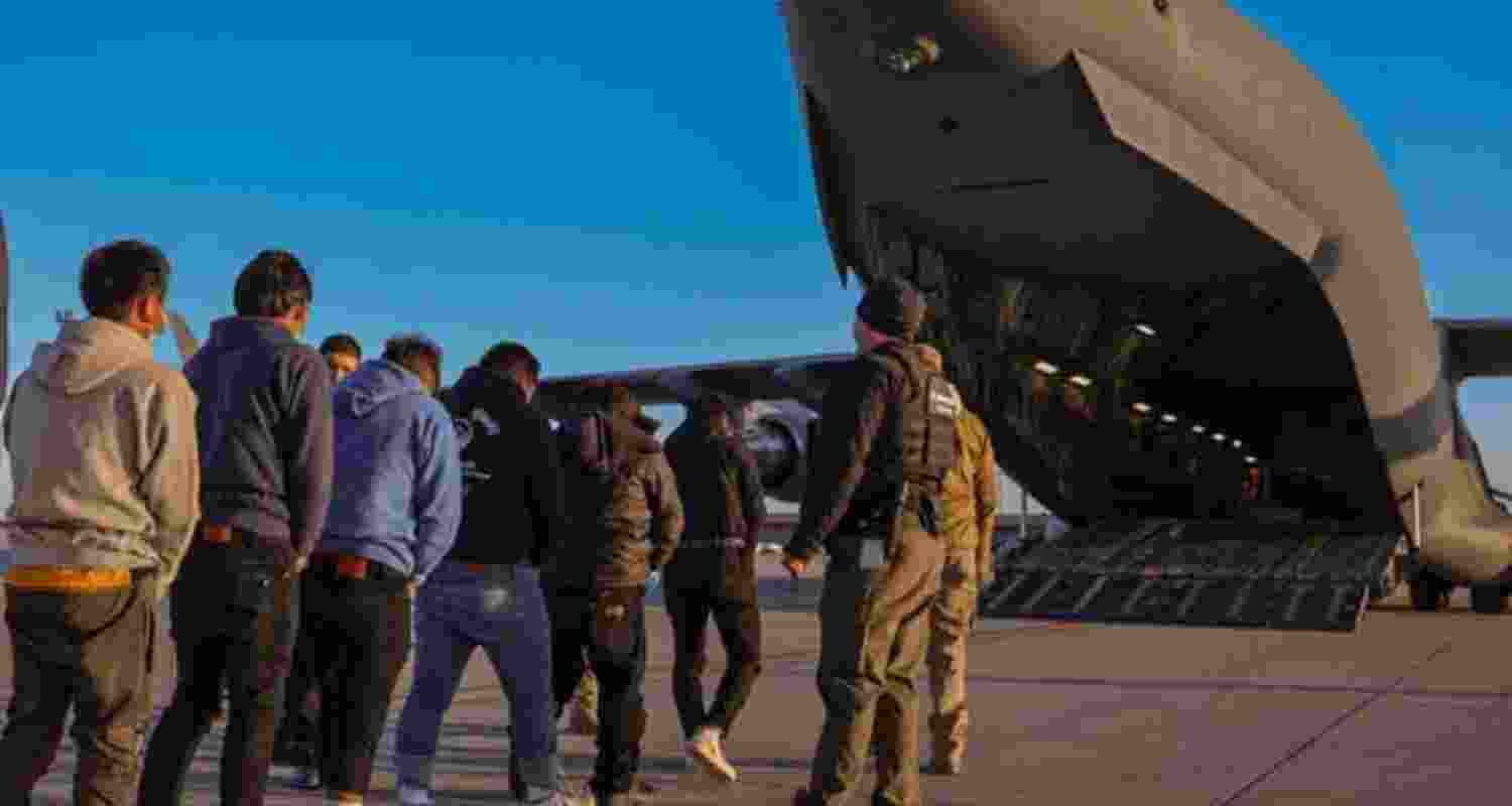 US crackdown: 119 deported Indians return home. US crackdown: 119 deported Indians return home.