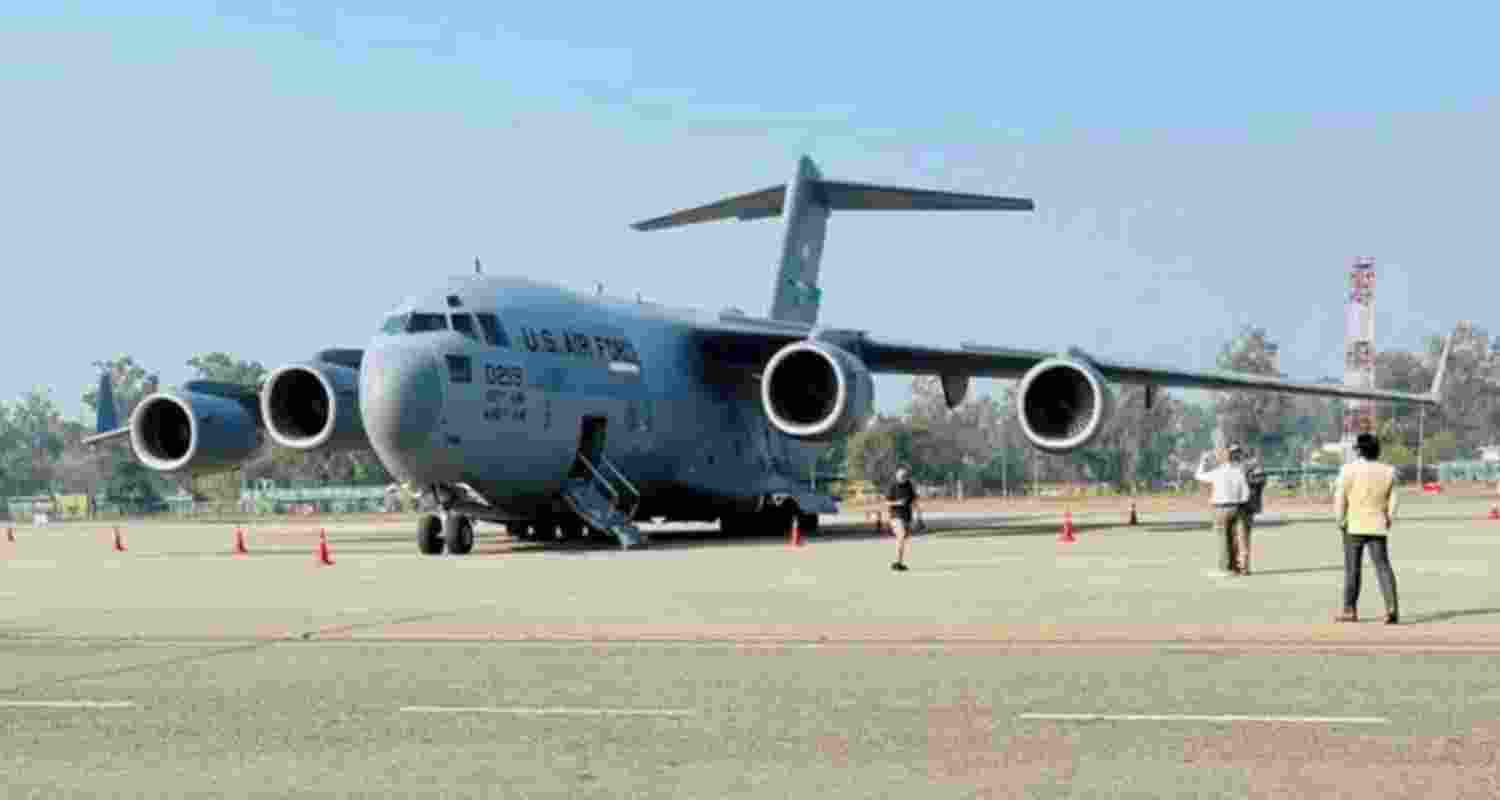 Deportation of illegal Indian immigrants continues to Gujarat. Deportation of illegal Indian immigrants continues to Gujarat.