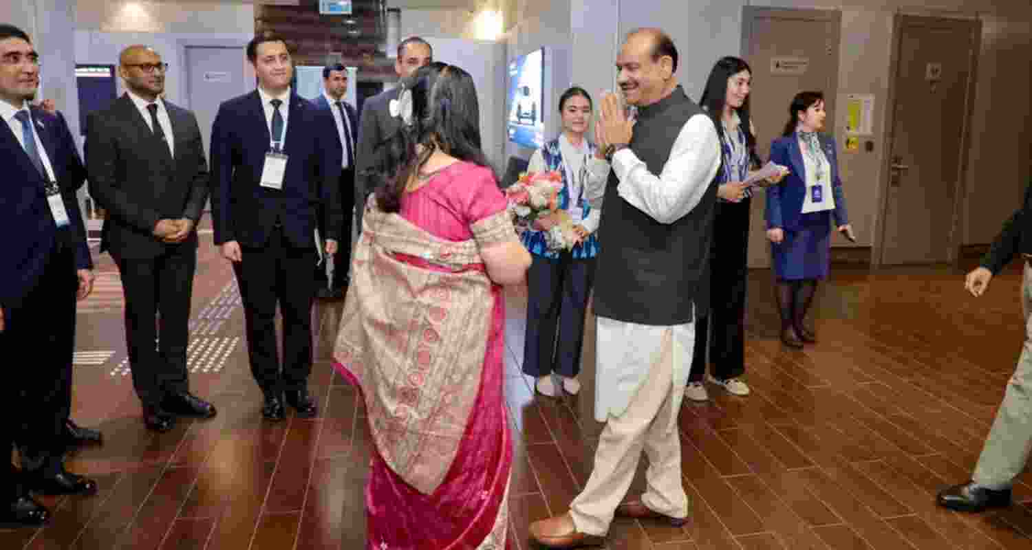 Om Birla Leads Indian Team to IPU Meet in Tashkent. Om Birla Leads Indian Team to IPU Meet in Tashkent.