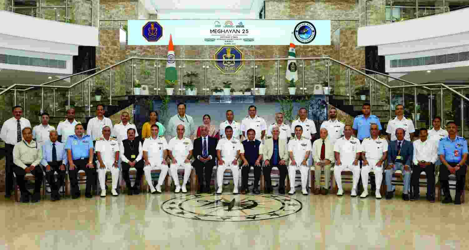 Indian Navy Holds Met Ocean Meet Meghayan-25. Indian Navy Holds Met Ocean Meet Meghayan-25.