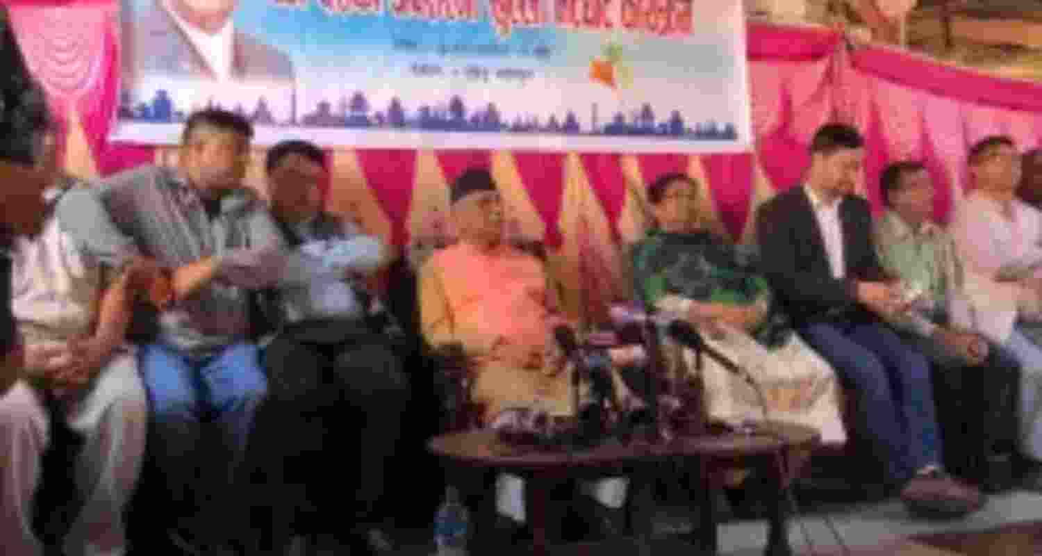 KP Sharma Oli returns to public stage after resignation. KP Sharma Oli returns to public stage after resignation.