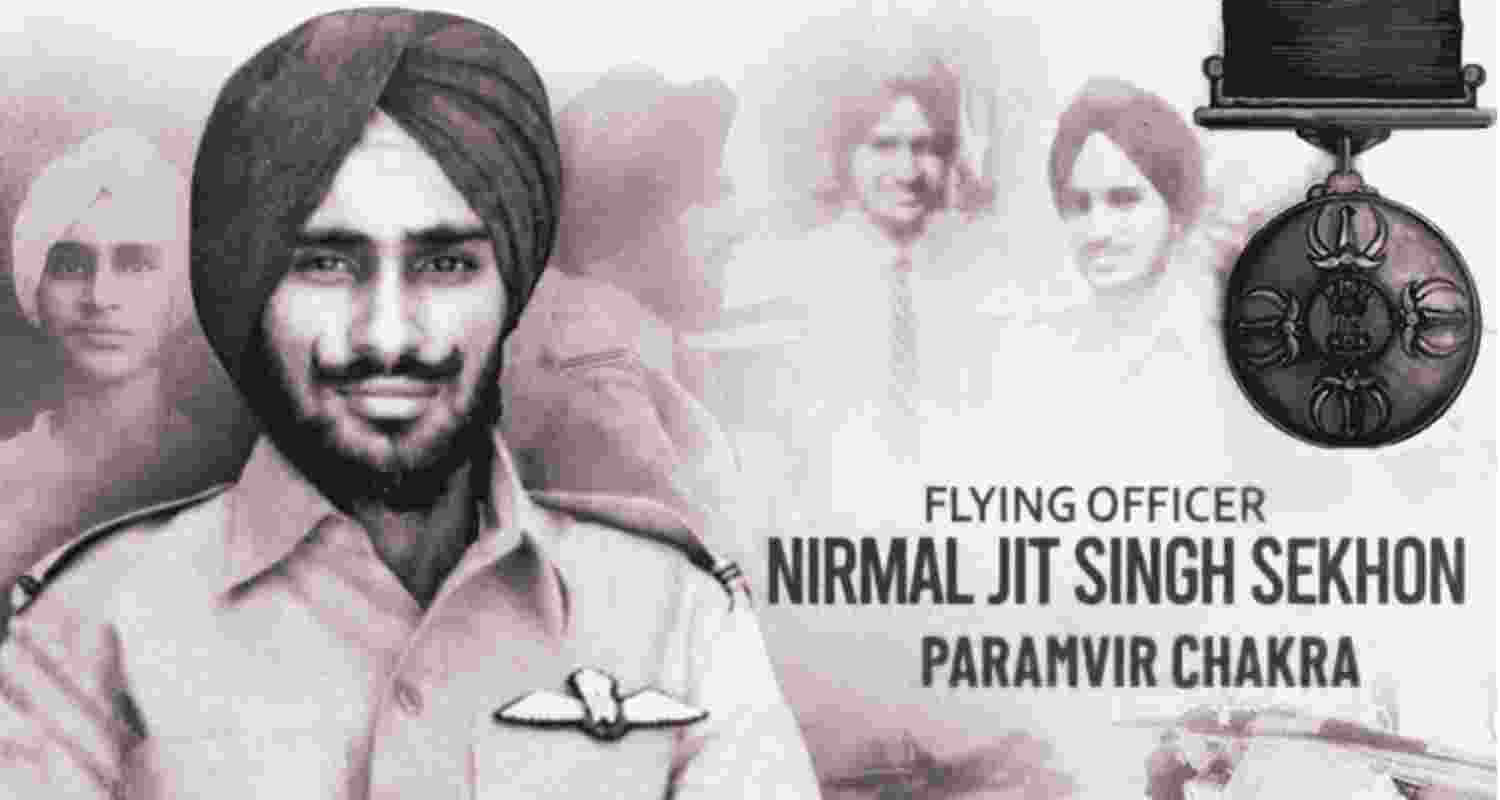 Flying Officer Nirmal Jit Singh Sekhon. Flying Officer Nirmal Jit Singh Sekhon.
