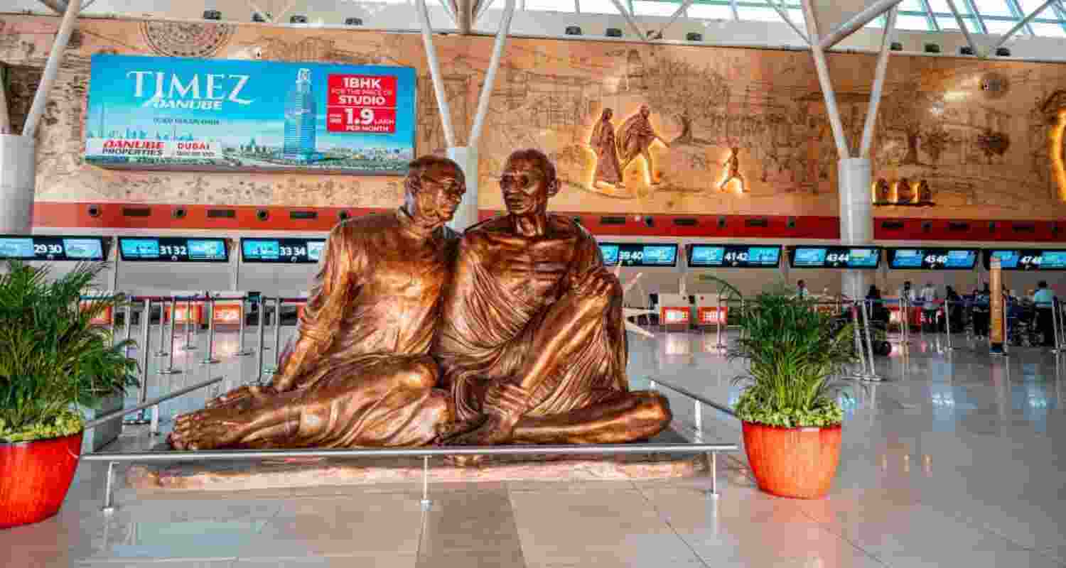 SVPI Airport celebrates Gujarat culture with new murals. SVPI Airport celebrates Gujarat culture with new murals.